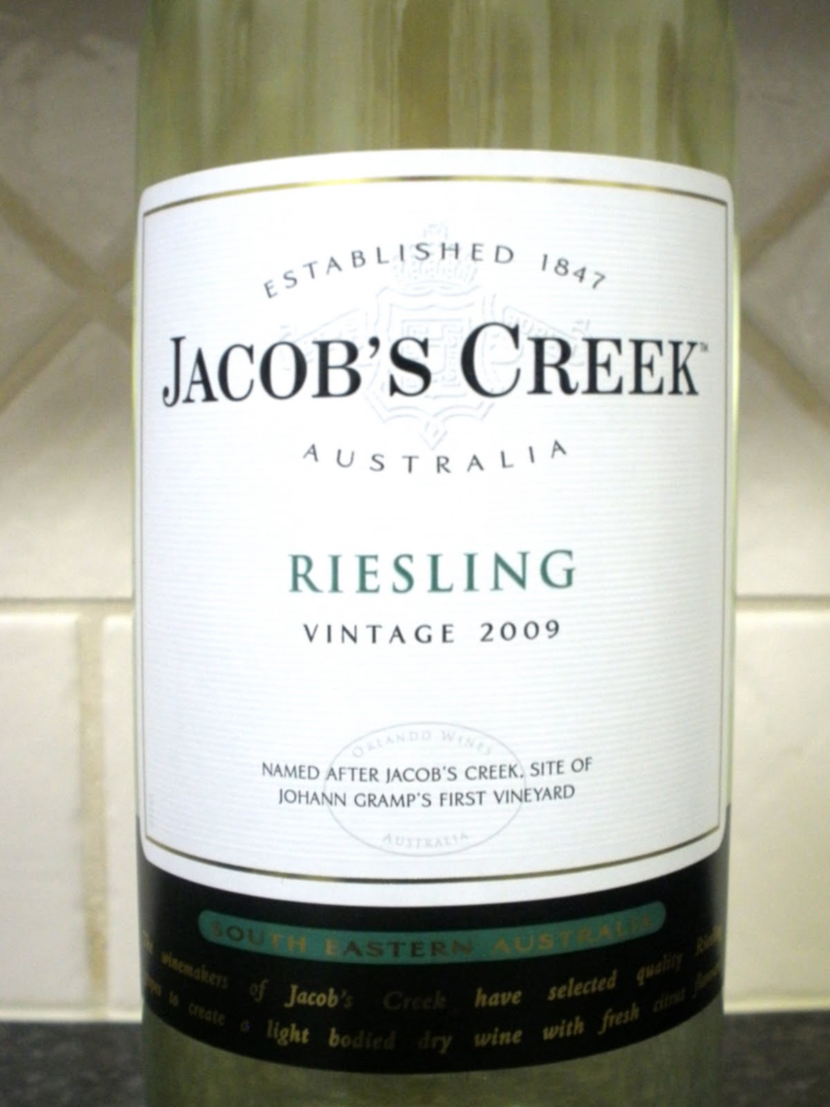 Australian Wine Journal JACOB'S CREEK RIESLING 2009