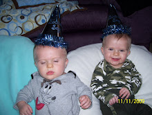 Dylan & Ashton in their Birthday Boy hats