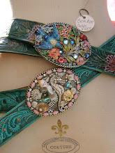 Chic painted Belts & One of a Kind Buckles!