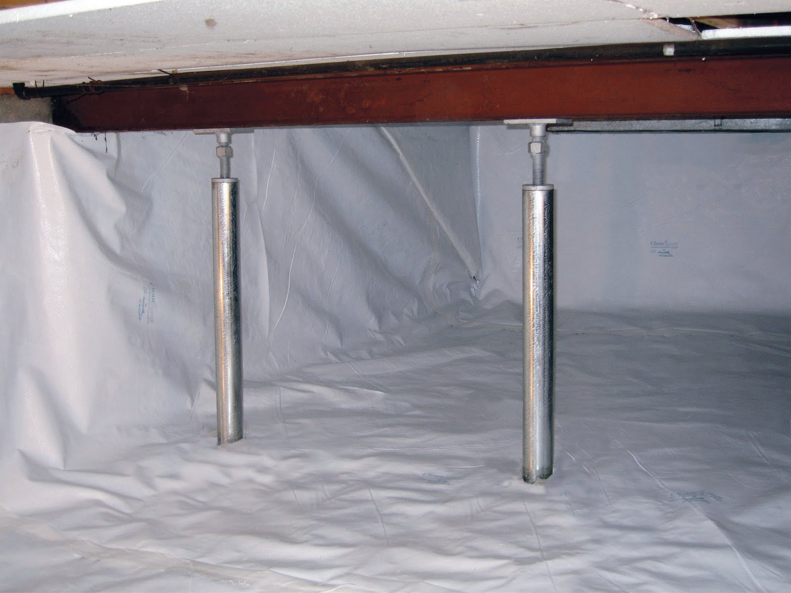 Lowcountry Basement Systems Sagging beams or floor joists in a crawl