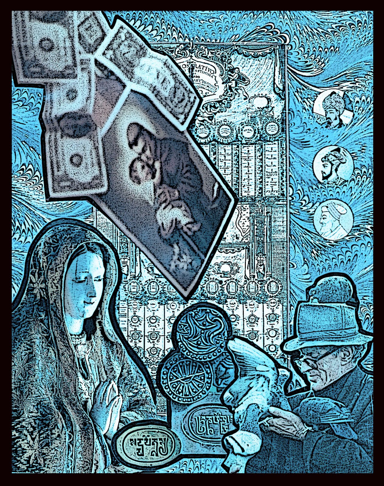 Drawing........ Digital/ mixed media collage 1