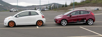 Size: Toyota Yaris vs. Ford Fiesta