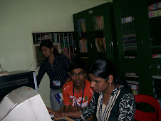 Students using Internet in the library