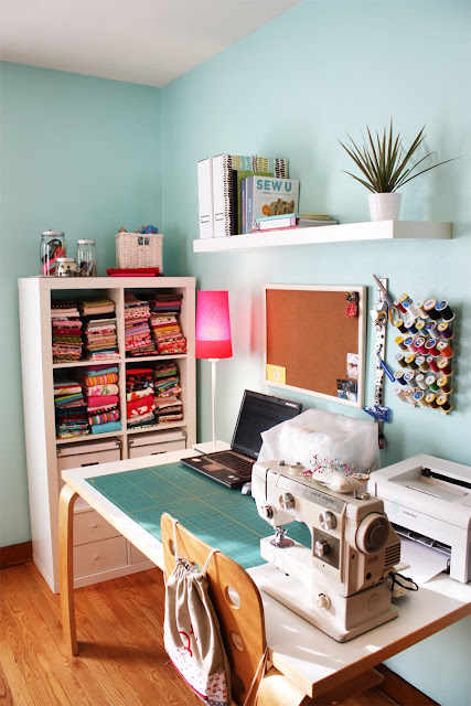 sewing room wall  Sewing room design, Sewing room inspiration, Sewing rooms