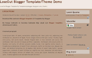 loseout blogger template