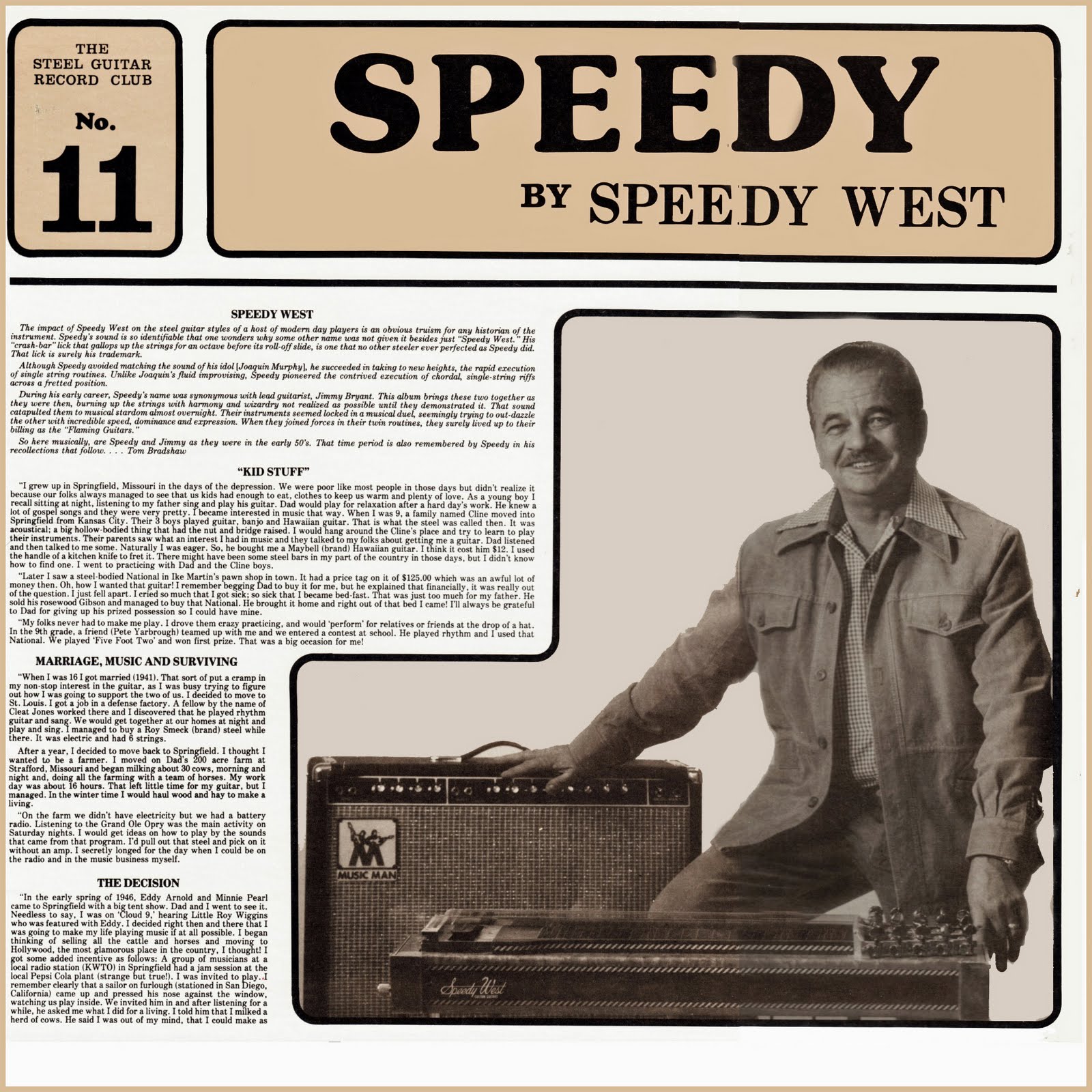 Rare Steel Guitar Albums Speedy West