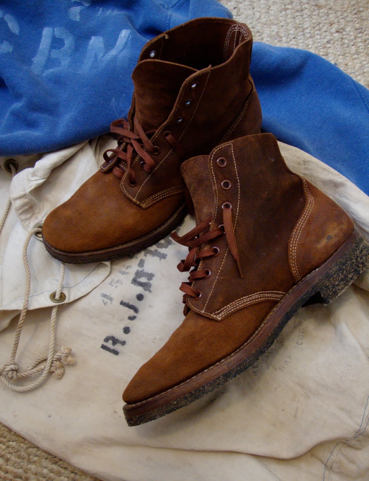 thinctank: WWII US Navy roughout ankle boots