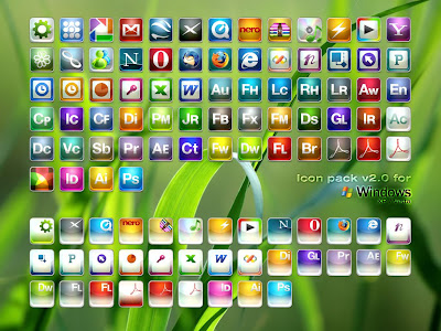 Theme Styles: Free Soft Rounded Windows Icon Pack V 1 and 2