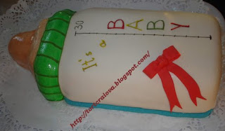 Tort biberon (Baby bottle cake)