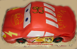 Tort Lightning McQueen Rusteze 2,3&4 ( Lightning McQueen Rusteze Cake)