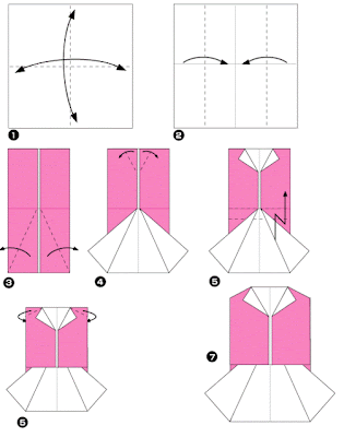 origami woman clothes ~ origami instructions art and craft ideas