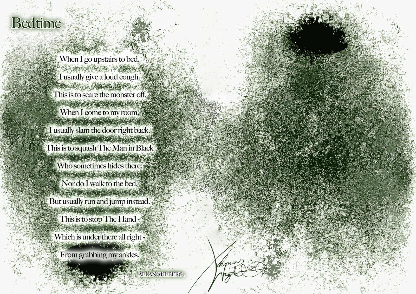 Thomas Wright Illustrator. Poem Project; Backgrounds + Poem