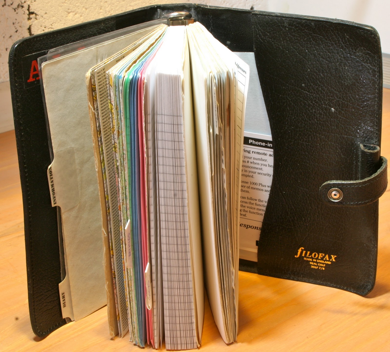 Philofaxy: Restoring a leather Filofax