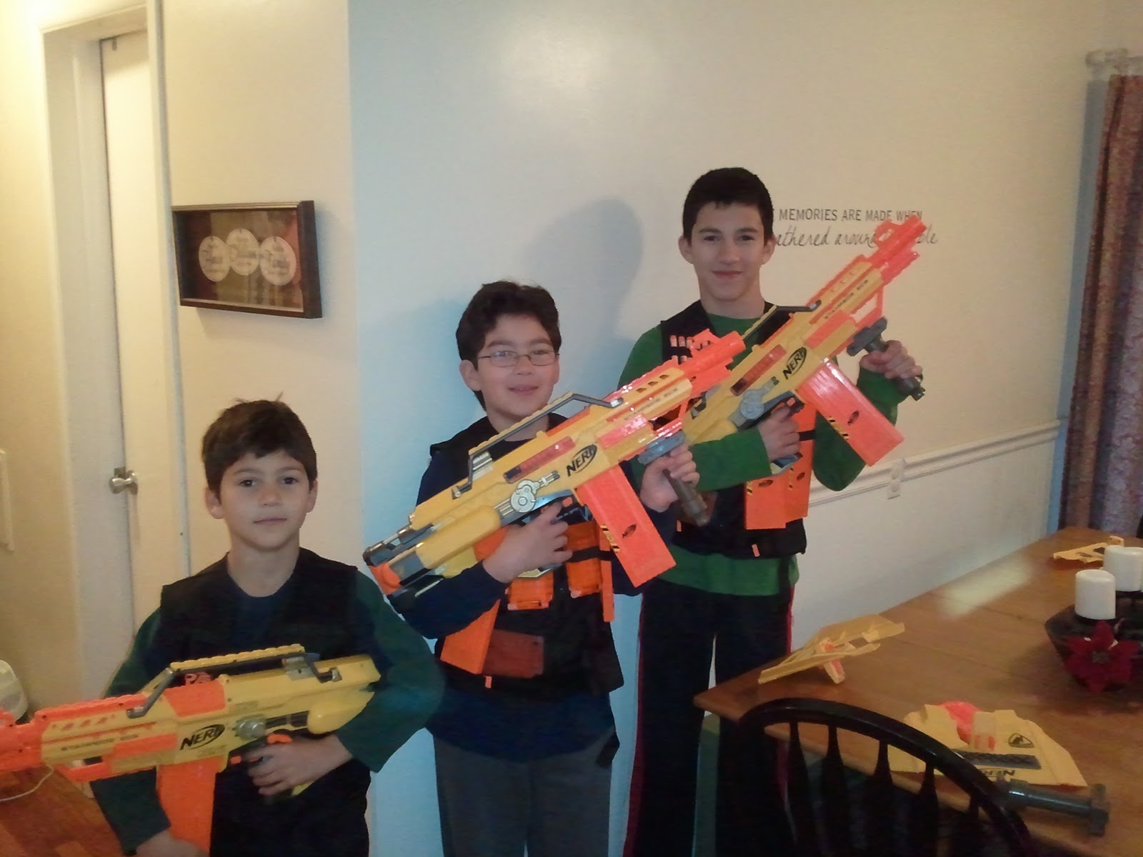 Raising a Handful Nerf Fighters