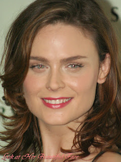 Emily Deschanel Beautiful Face And Her Icy Bluish-green Eyes