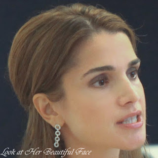 Look At Rania Al Abdullah (Queen Rania Of Jordan) Beautiful Face