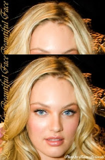 Candice Swanepoel Face And Her Round-High-Broad Forehead