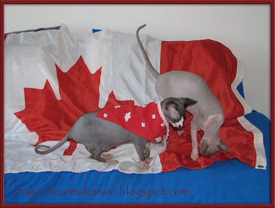 Dragonheart and Merlin on Canada Day
