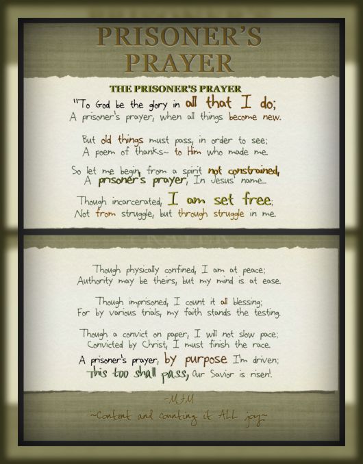 I'm That Guy (the Matt Maher story) The Prisoner's Prayer