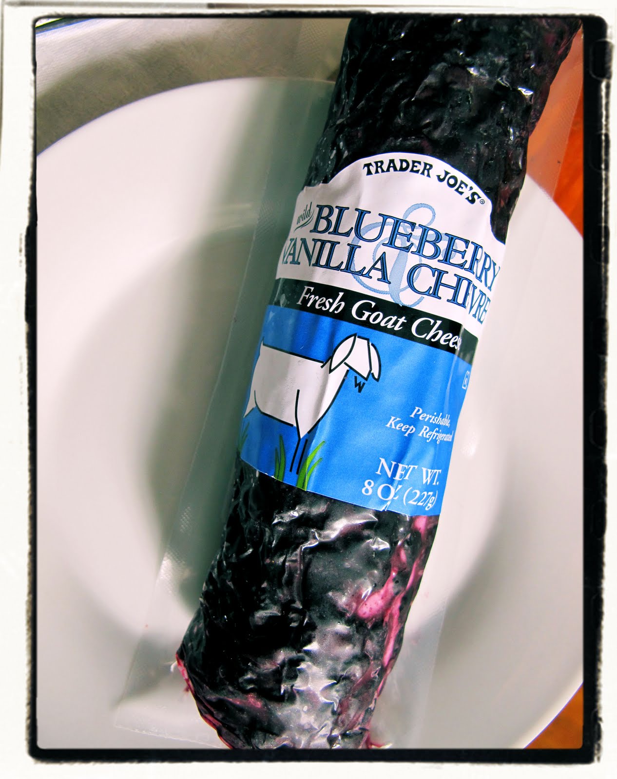 Cheese us, Christ! Blueberry vanilla goat cheese