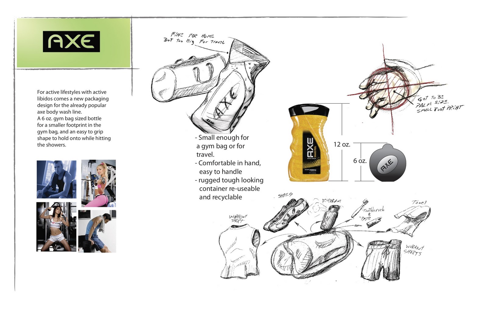 Eric Bye AXE Body Wash Package Design