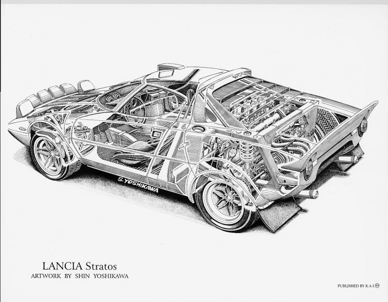 Lancia Stratos HF group 4 (1974) - Racing Cars vw bug engine parts diagram 