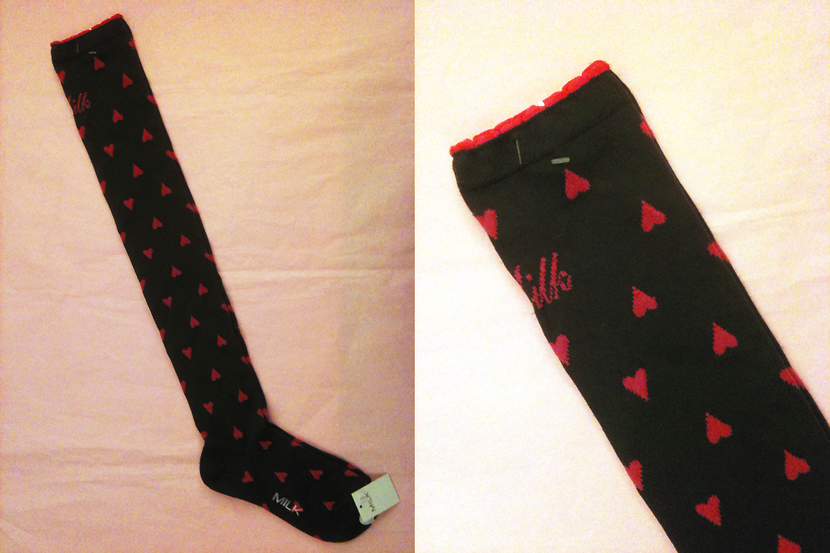 chaussette coeur talon