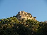 El Castell de Centelles des de Can Pere Xic