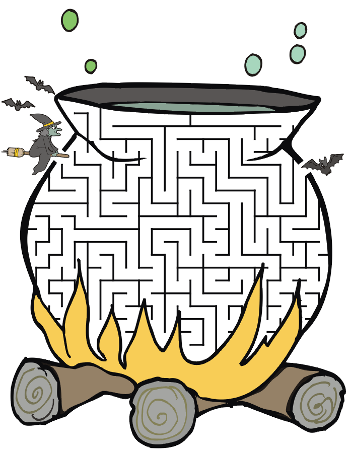 Free Halloween Maze Printables