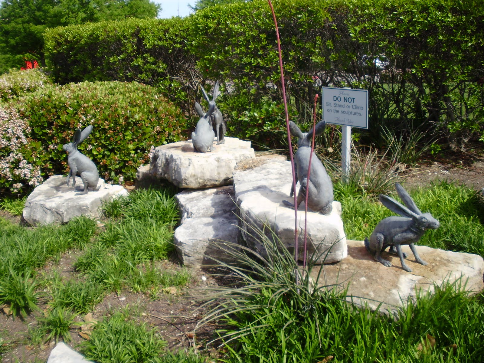 Life at 55 mph Texas Sculpture Garden in Frisco, Texas (click here for