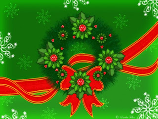 Animated Christmas Wreath Wallpapers