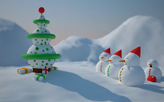 Christmas Snowman Desktop Pictures