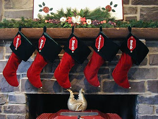 Christmas Red Stockings Desktop Wallpaper