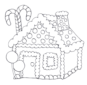 Christmas Coloring Pages: Christmas House Coloring Pages