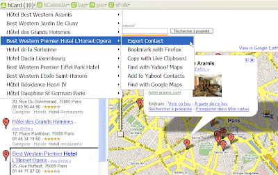 Utiliser les microformats avec l'API Google Maps