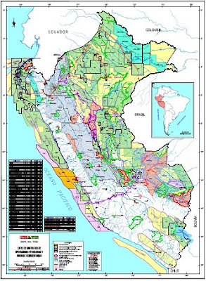 MAPA DE LOTES PETROLEROS EN EL PERU