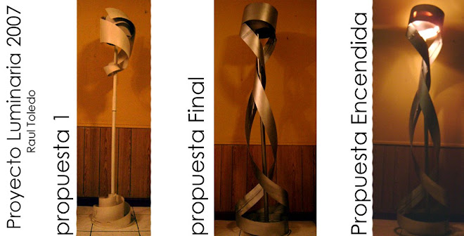 proyecto final luminaria primer semestre diseño 2007