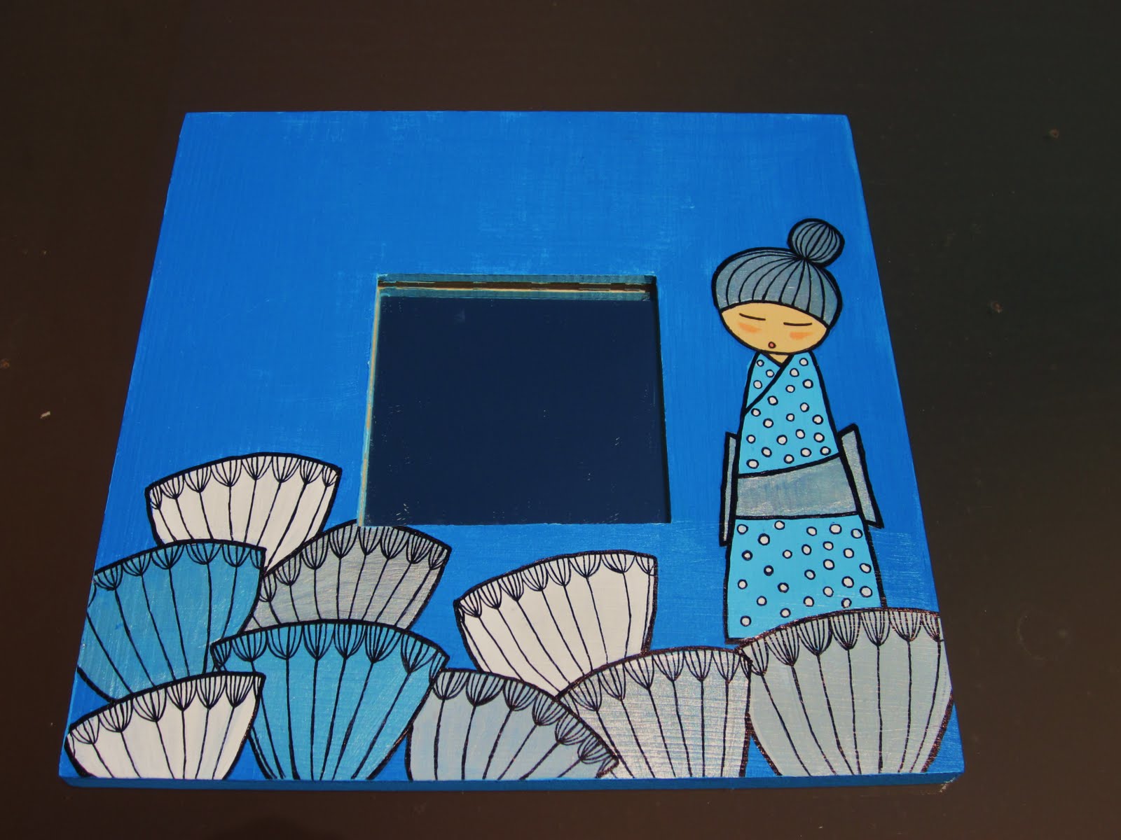 DE PUNTILLAS Espejos pintados a mano