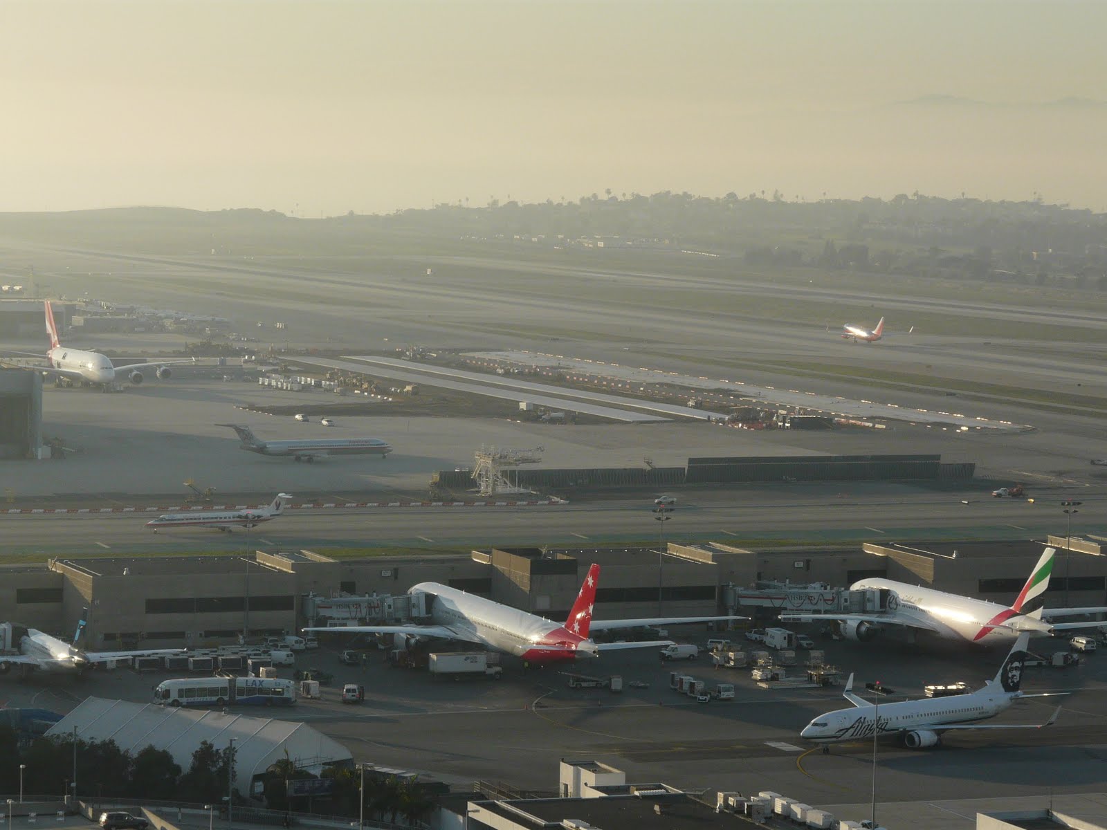 View from the control tower LAX Construction Update