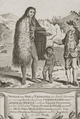 Byron and Patagon woman with child