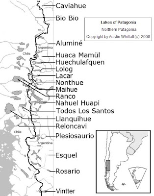 Austin Whittall Map Patagonia Lakes