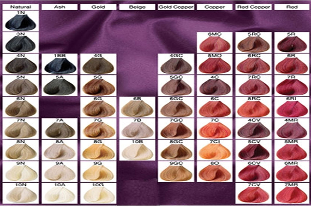 combination of quality and creative: hair color chart schwarzkopf