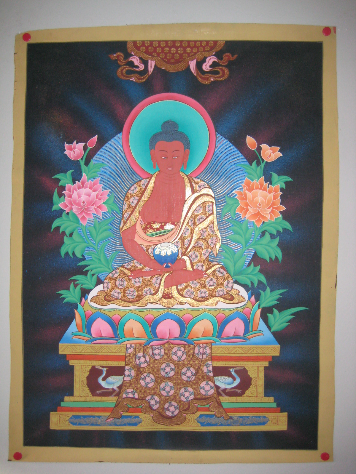 El Quetzal de las Indias Thangka Amitabha Buda 2