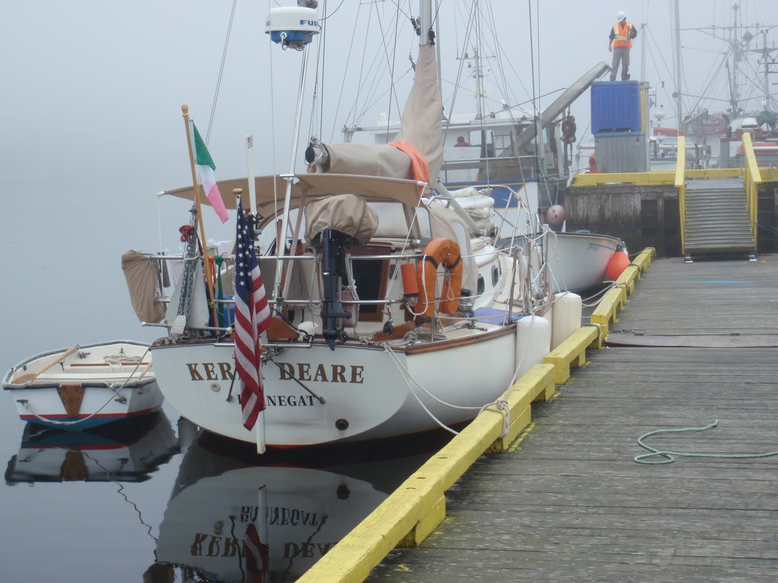 Yacht Kerry Deare of Barnegat At Harbor Breton 07 Aug Cold Ice, Hot