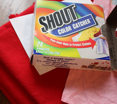 Use Shout Color Catcher when washing quilts