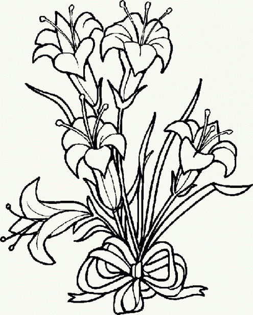 Dibujos de flores para colorear - Dibujos De Flores Para Imprimir Y Colorear Gratis