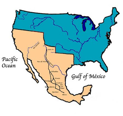 hacemos-historia: mapa de la republica mexicana en 1821