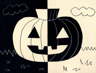 Cool Stuff Art Gallery: Positive and Negative Art project for Kids