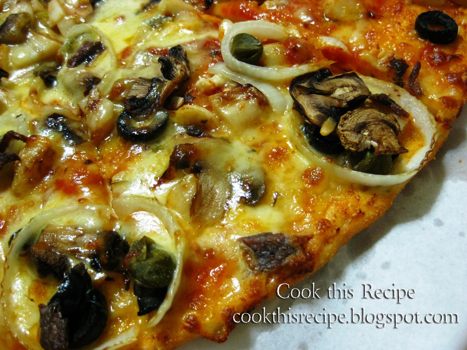 Cook this Recipe Take out Yellow Cab's Four Seasons Pizza