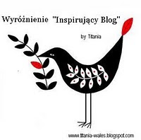 Wyróżnienie "Inspirujacy Blog"